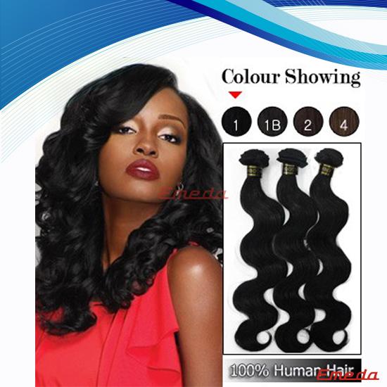 Hot selling natural color wholesale cheap virgin body wave brazilian human hair extension